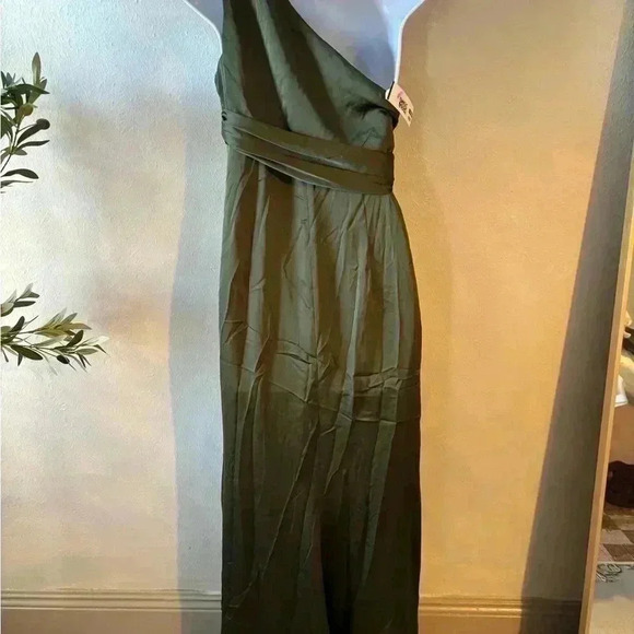 Dessy Collection One-Shoulder‎ Satin Gown - Picture 8 of 9